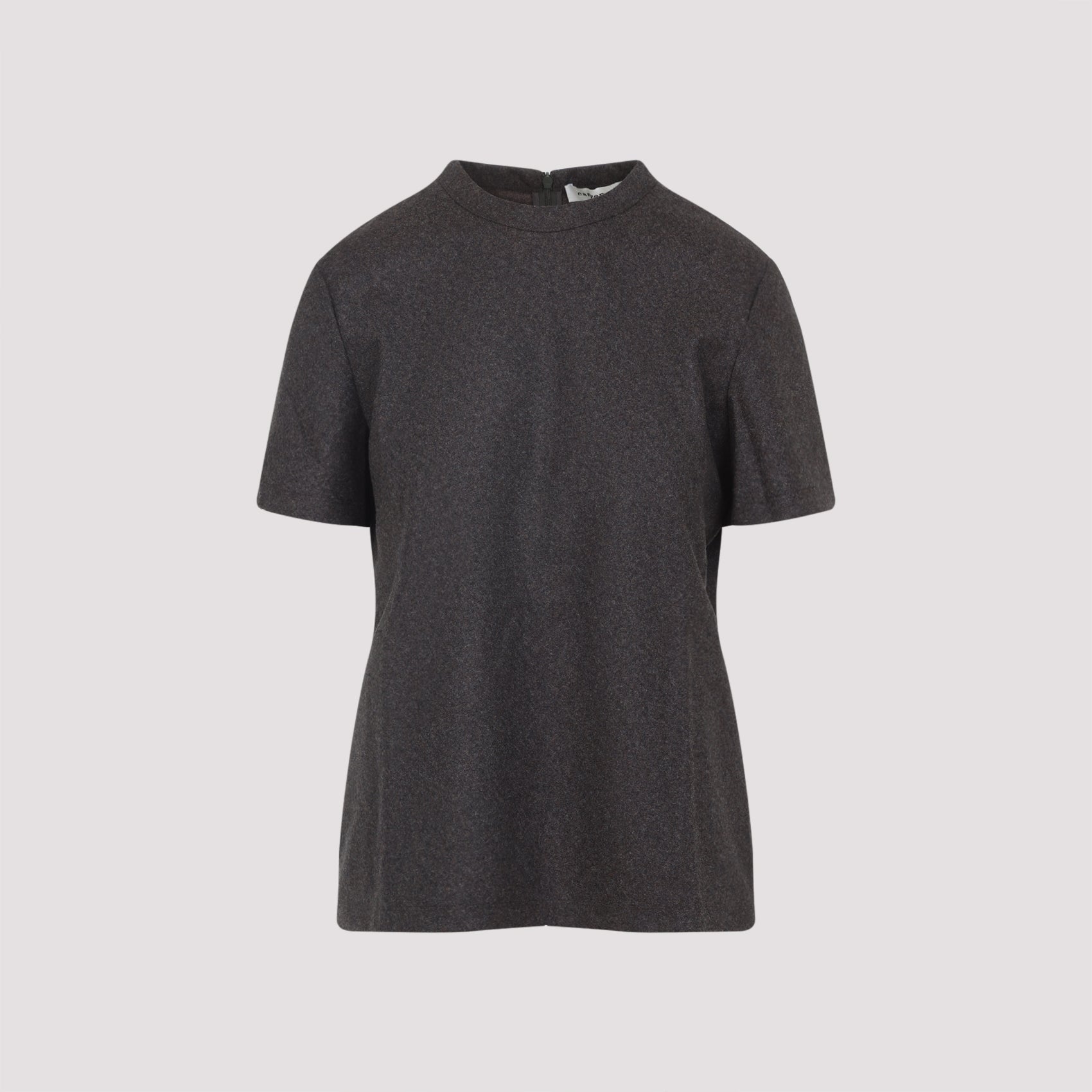 Fitted Virgin Wool T-shirt