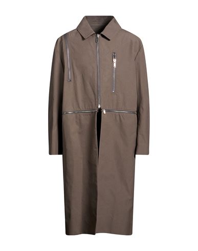 Man Overcoat & Trench Coat Khaki Size 36 Cotton
