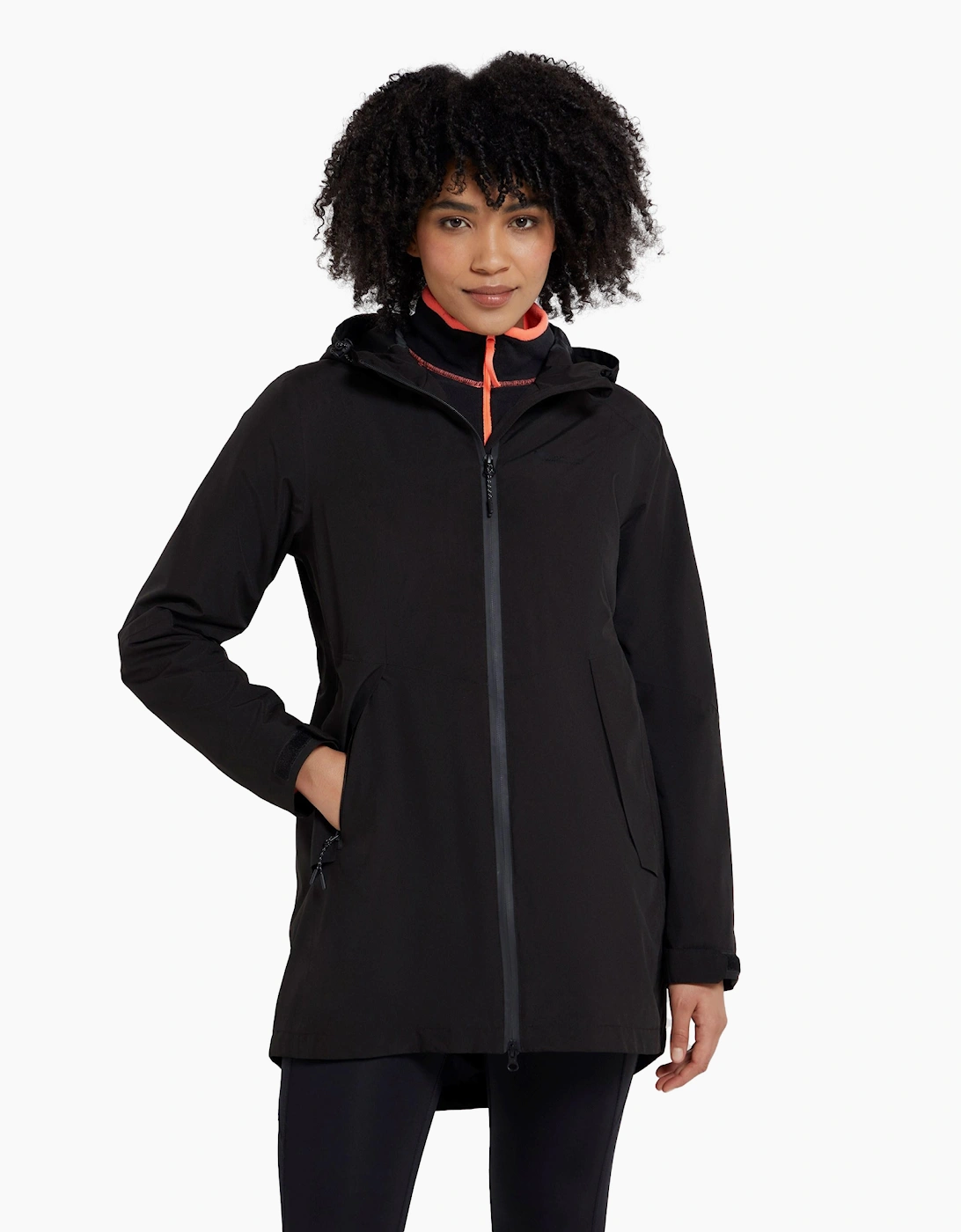 Women's Mountain Warehouse Womens/Ladies Hilltop II Waterproof Jacket - Black