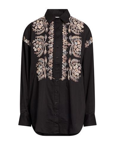 Woman Shirt Black Size 10 Cotton