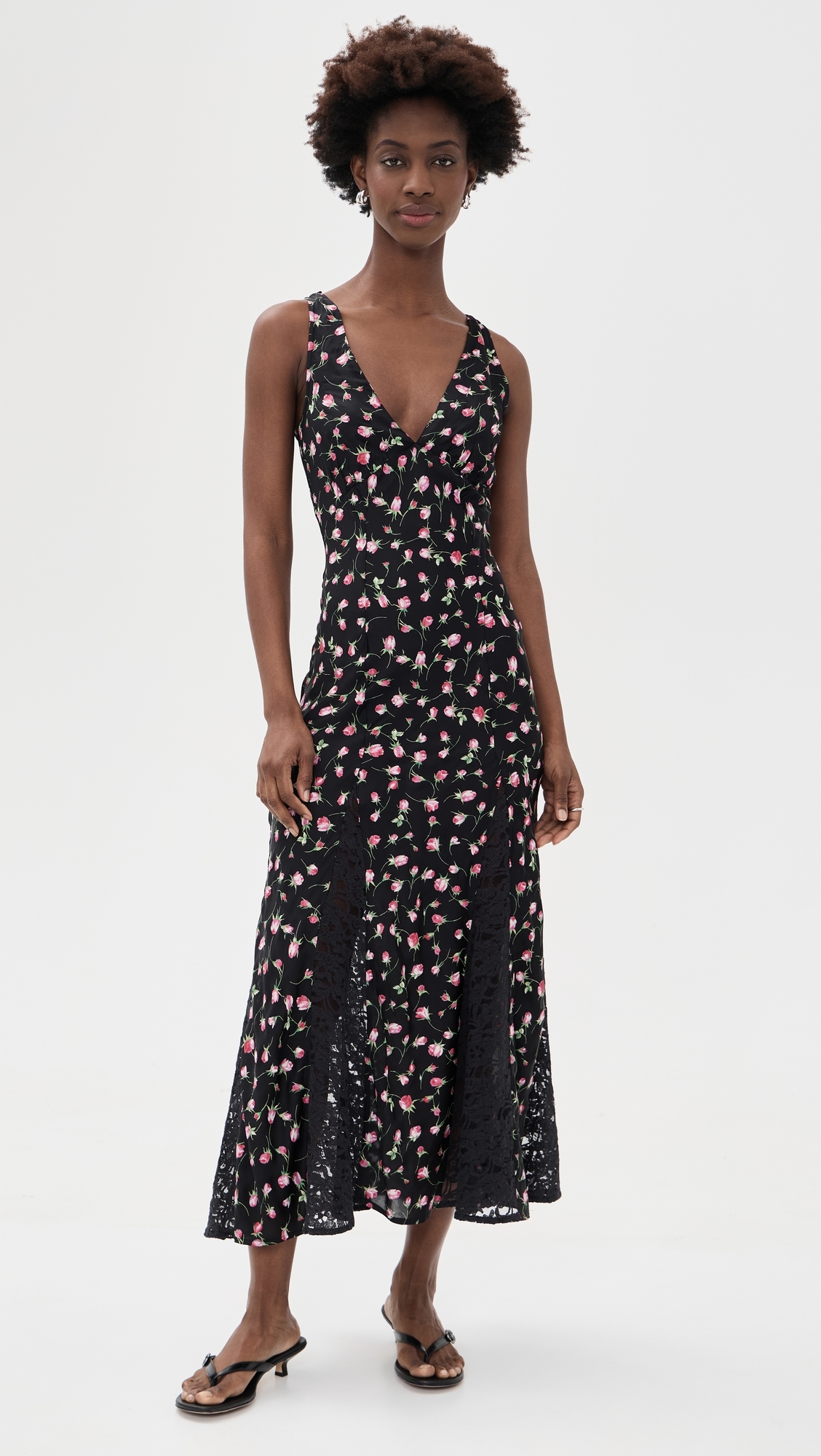 Genevieve Midi Dress Rose