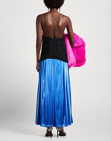 Woman Maxi skirt Bright blue Size 4 Polyester, Nylon, Elastane