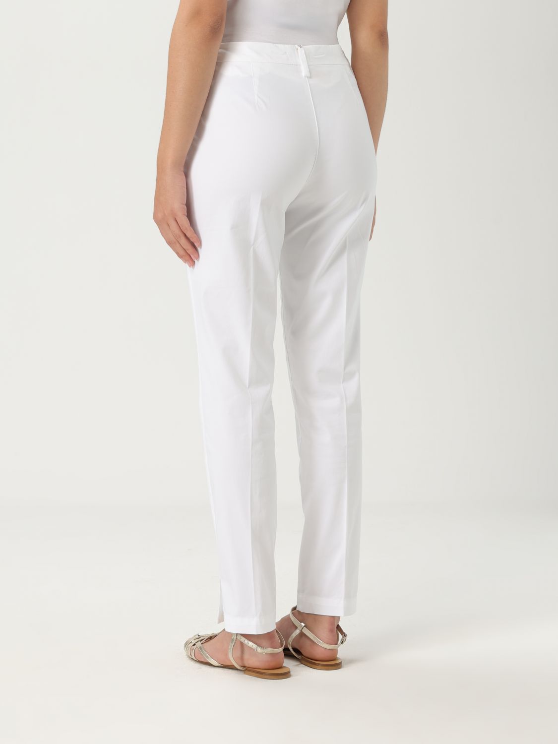Pants LIU JO Woman color White