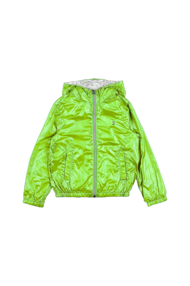 Nylon Lightweight Hooded Jacket — Yellow