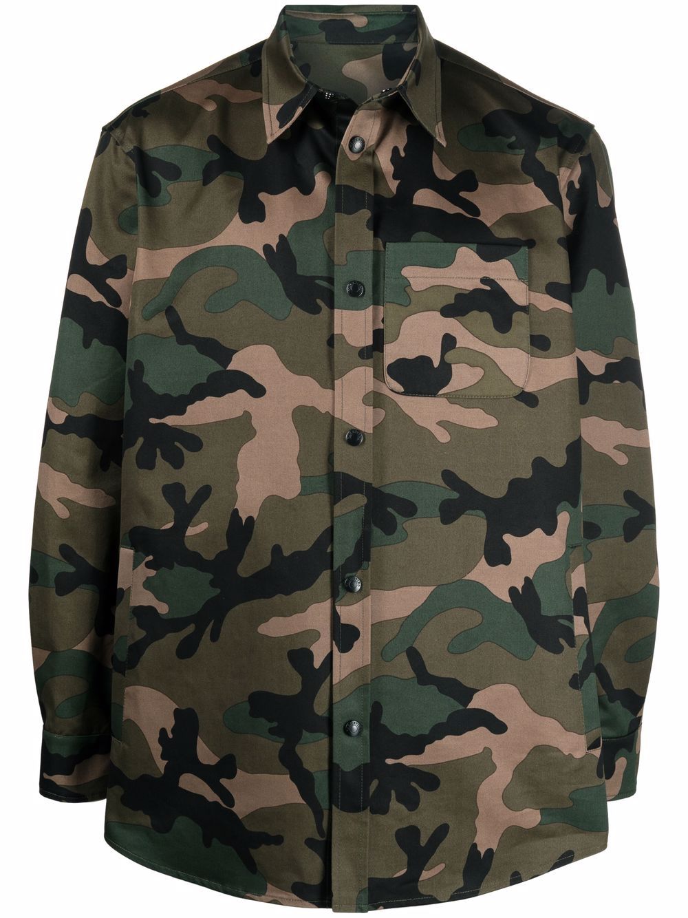 Camouflage shirt jacket - Green