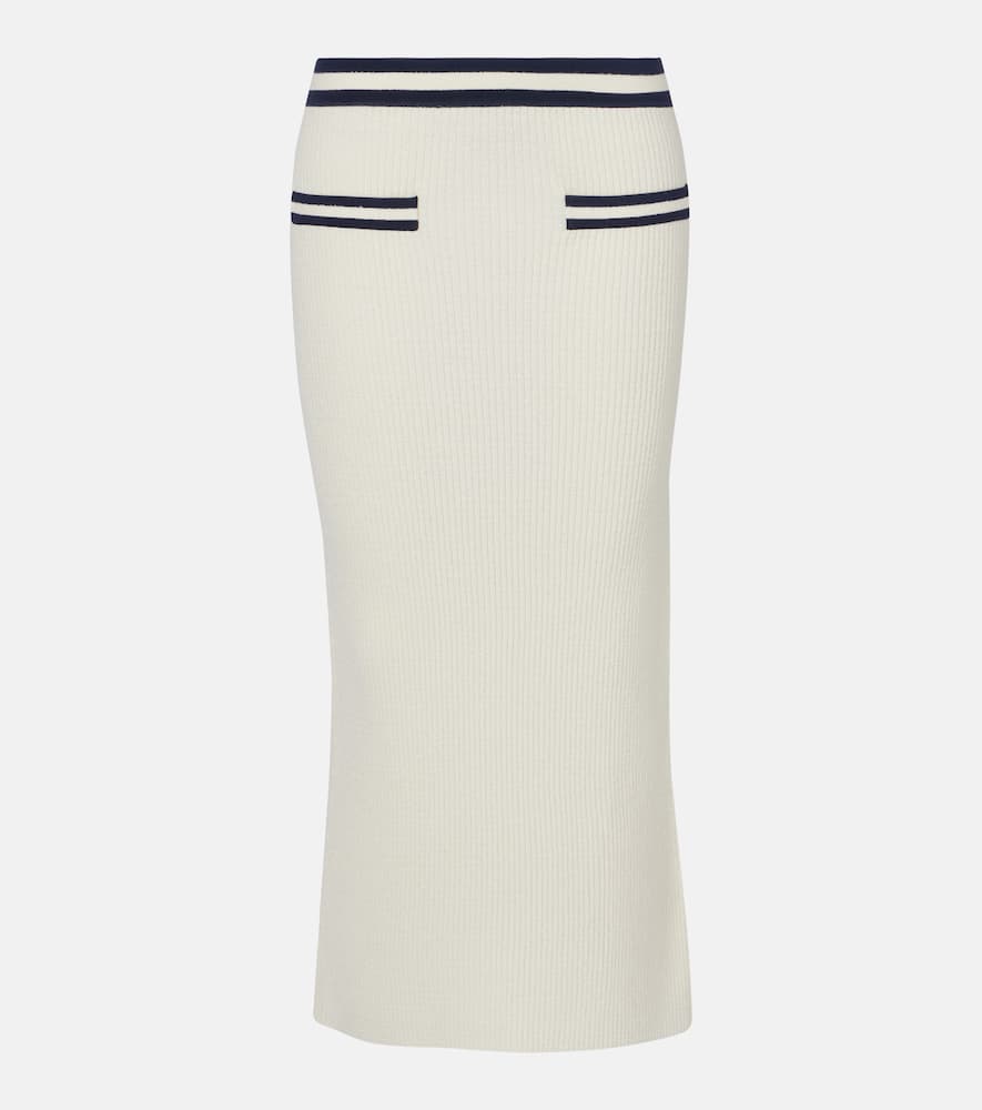 Paige bouclé midi skirt
