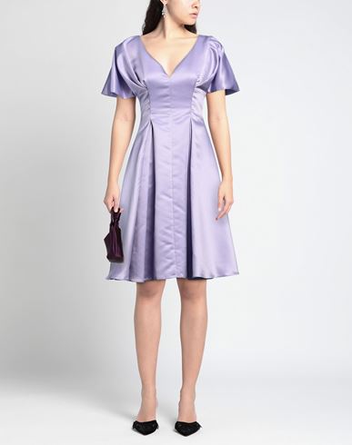 Woman Midi dress Mauve Size 4 Polyester
