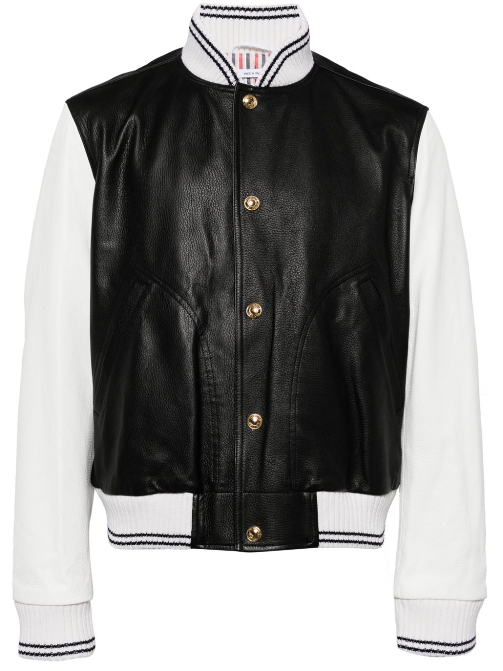 Blouson leather jacket - Black