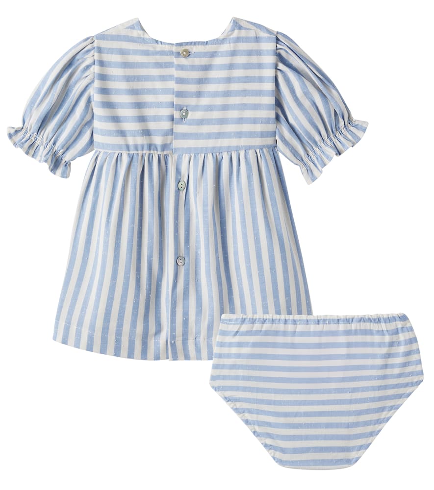 Baby Luciana cotton dress and bloomers set