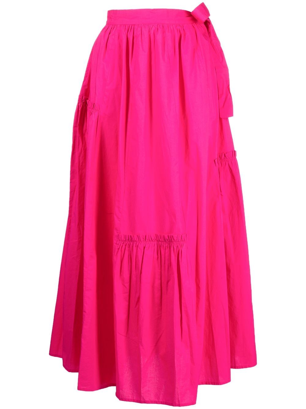 Pleated midi skirt - Pink