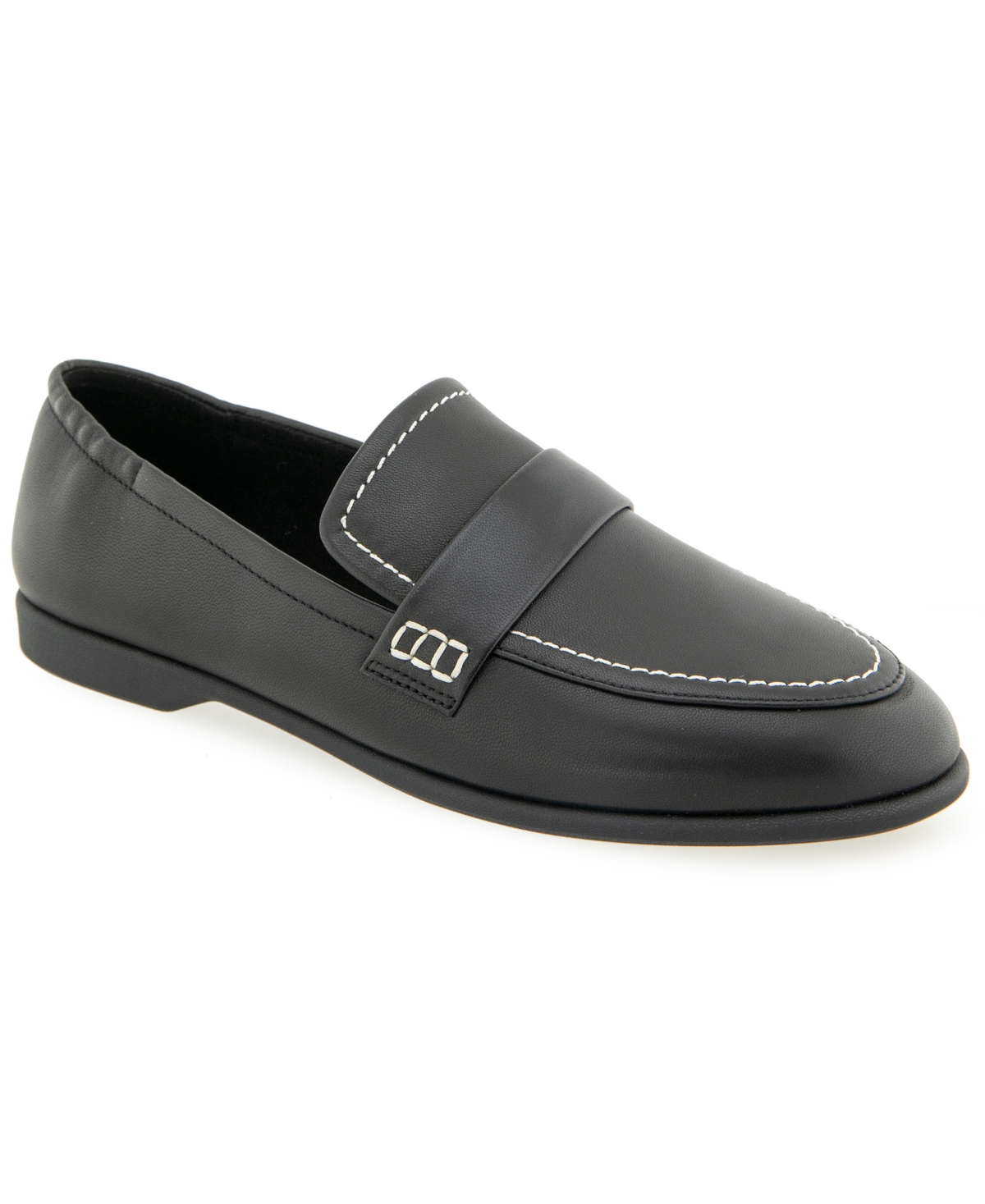 Women's Noha Casual Flat - Black soft nappa leather