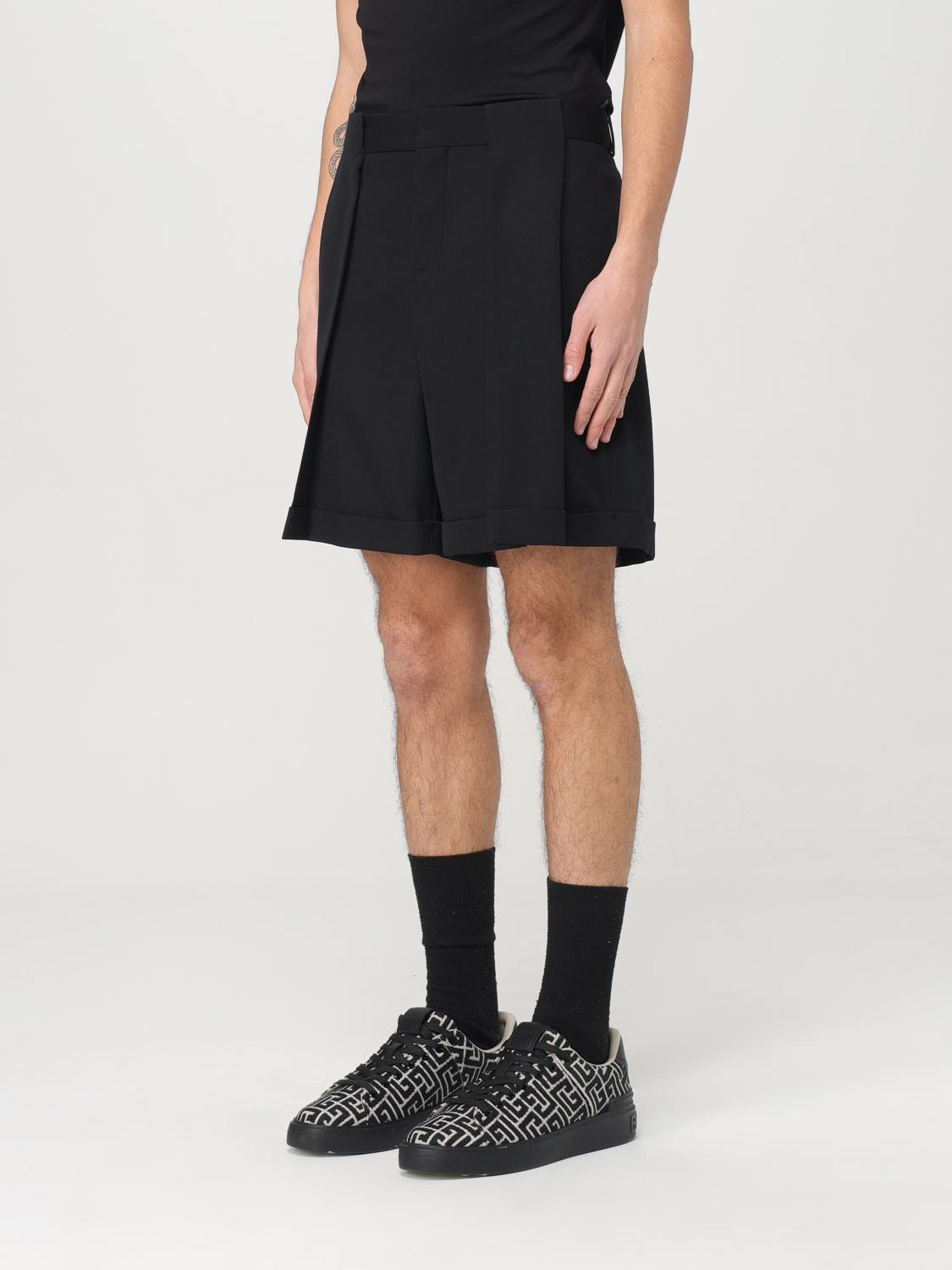 Wool bermuda shorts - Black
