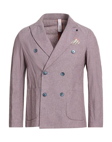 Man Blazer Orange Size 36 Cotton, Polyester, Elastane