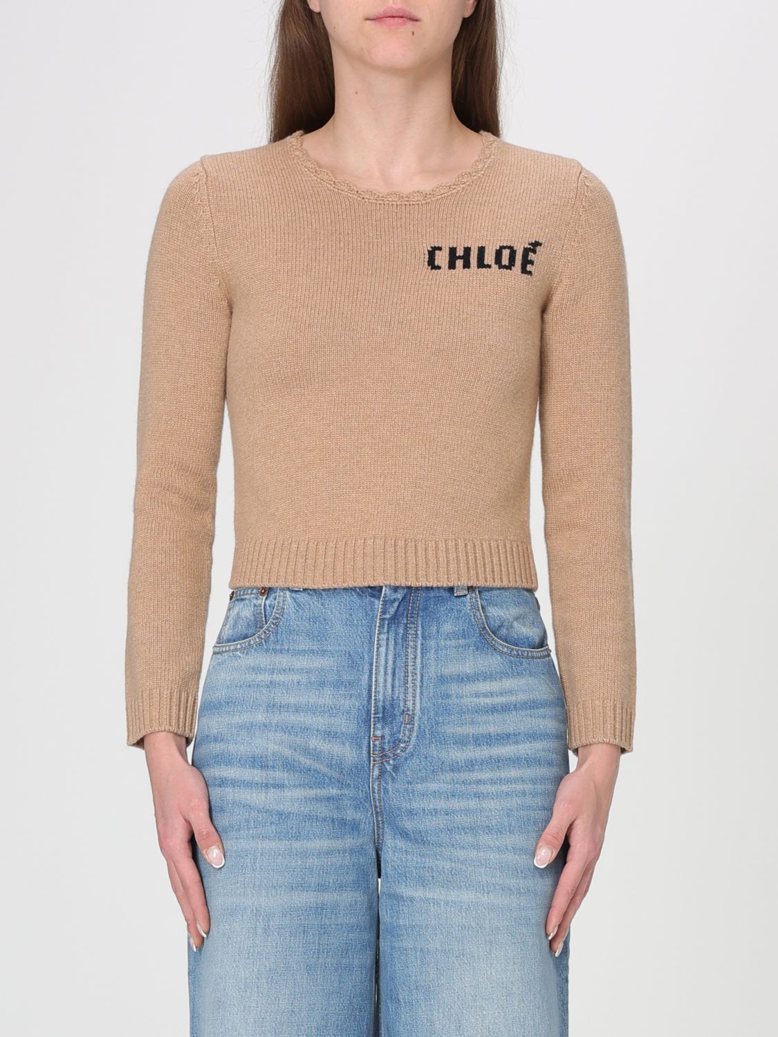Sweater CHLOÉ Woman color Brown