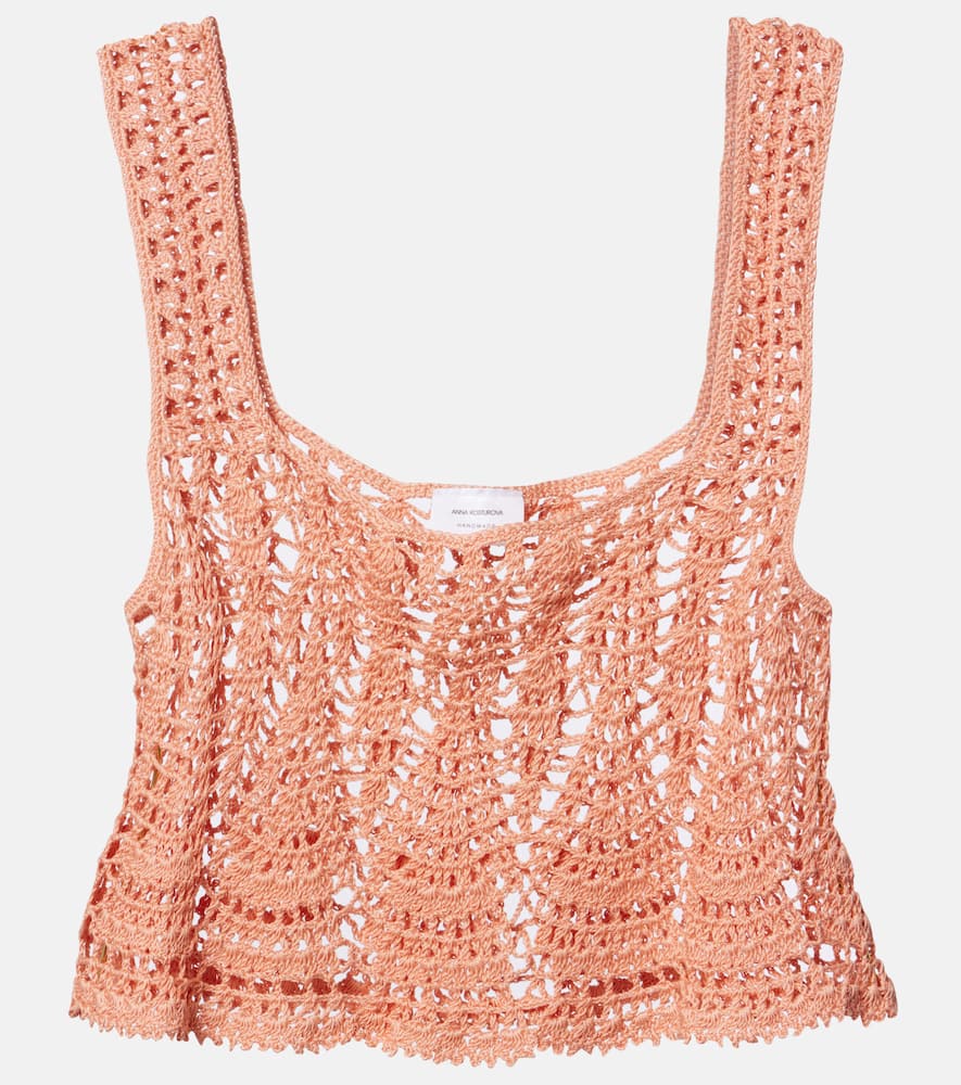 Cotillion crochet cotton crop top