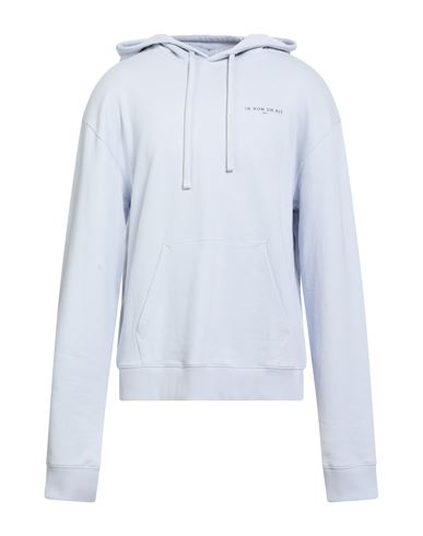 Man Sweatshirt Sky blue Size M Cotton