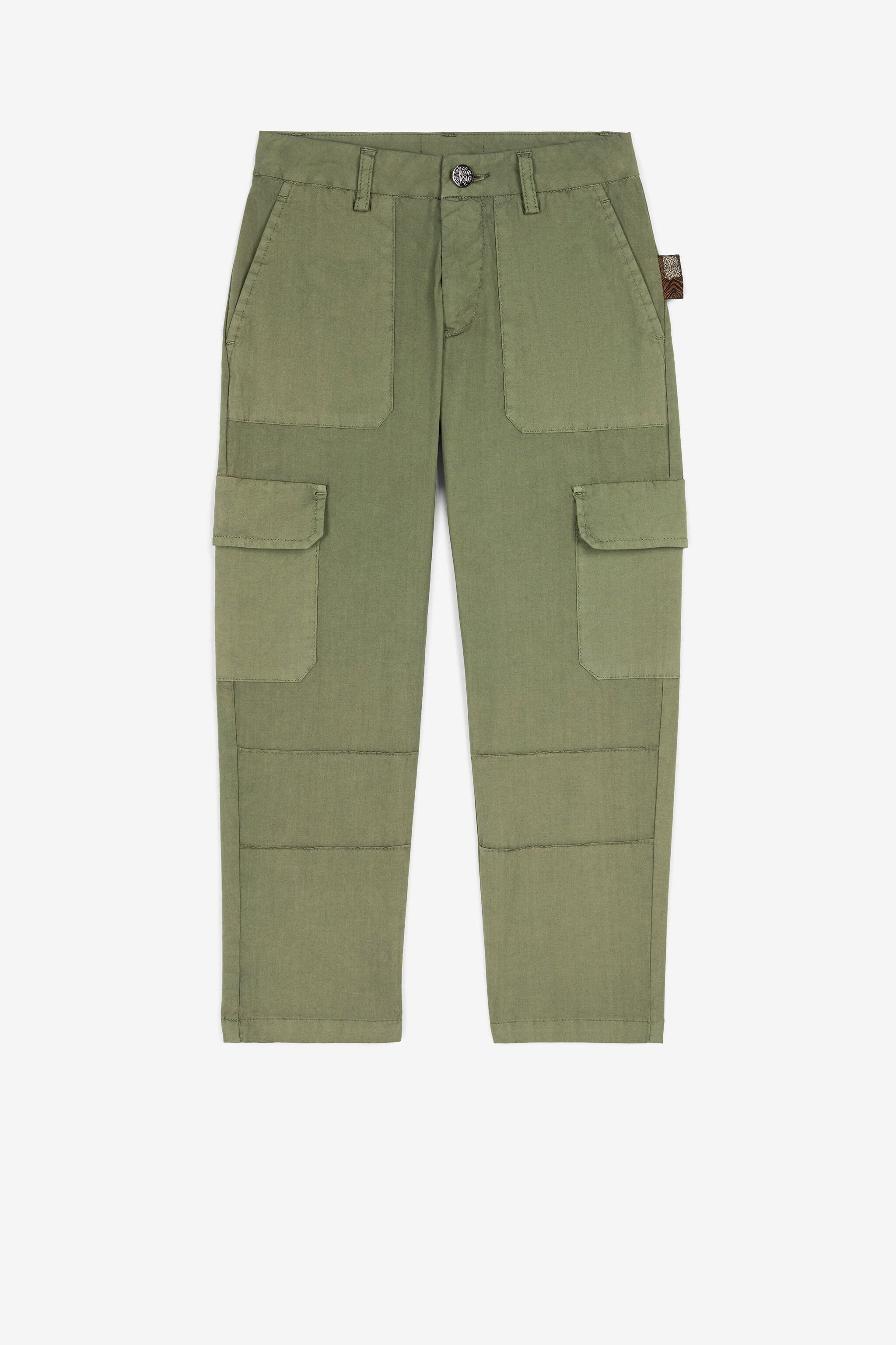 Logo-print Cotton Cargo Trousers
