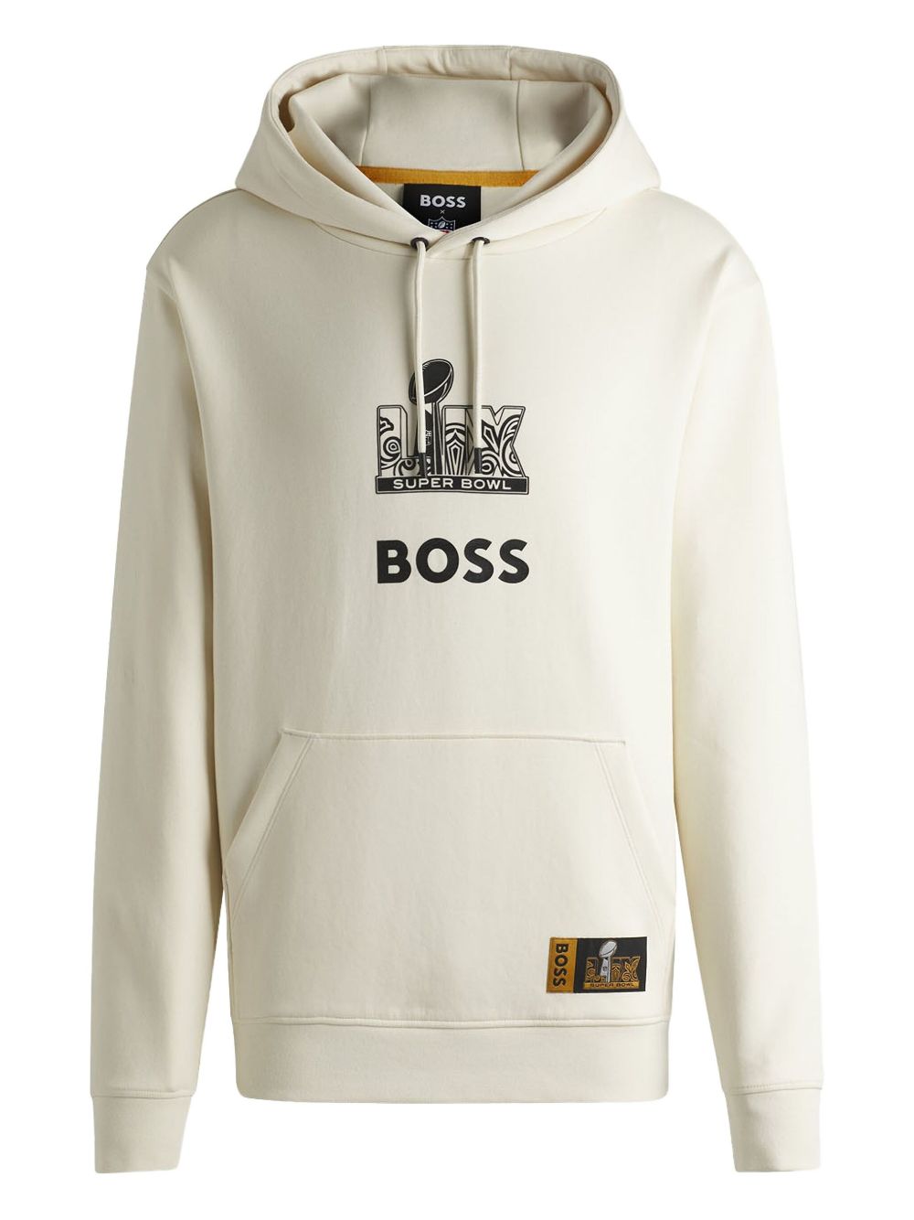 Graphic-print hoodie - Neutrals