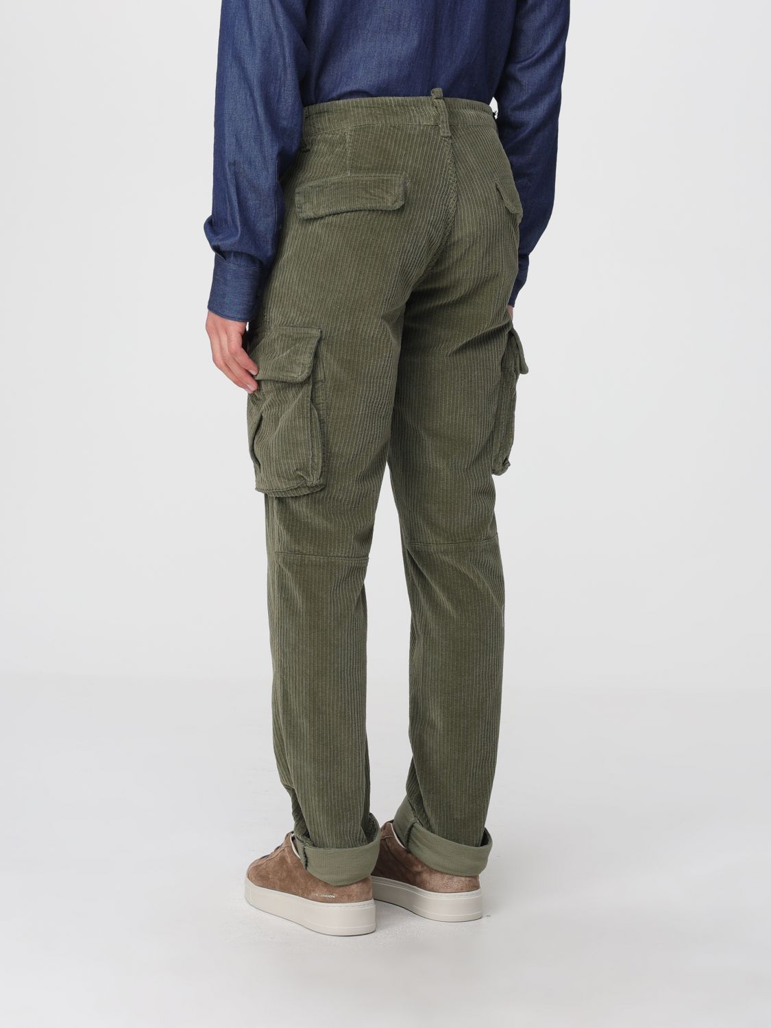 Pants Men color Green