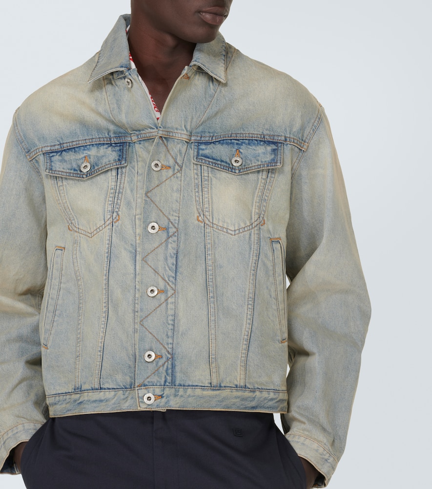 Drawn Varsity embroidered denim jacket