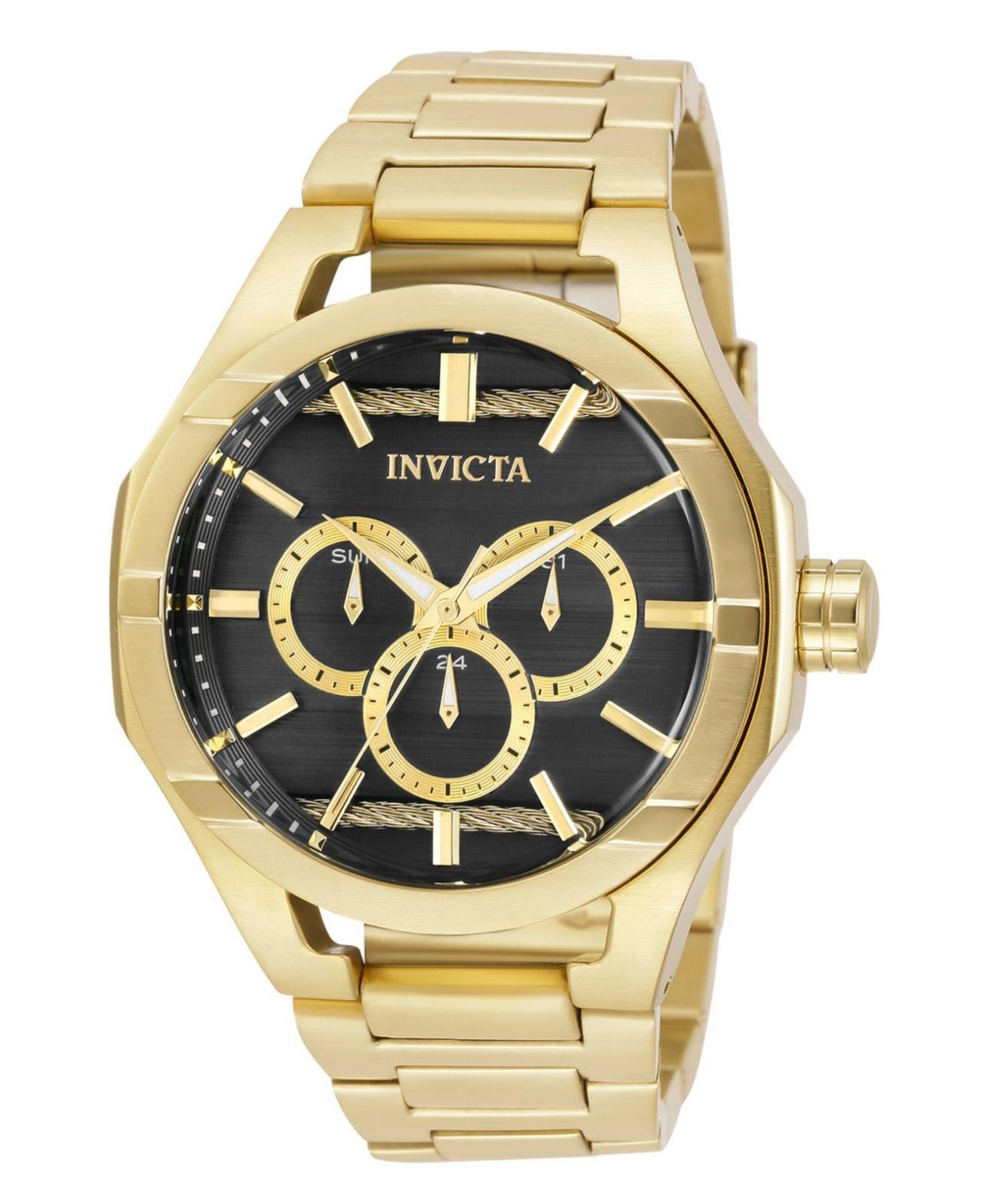 Men's 31831 Bolt Quartz Chronograph Dial Watch - Gold
