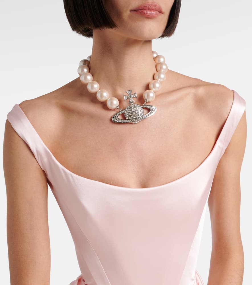 Vivienne Westwood Satin bustier gown