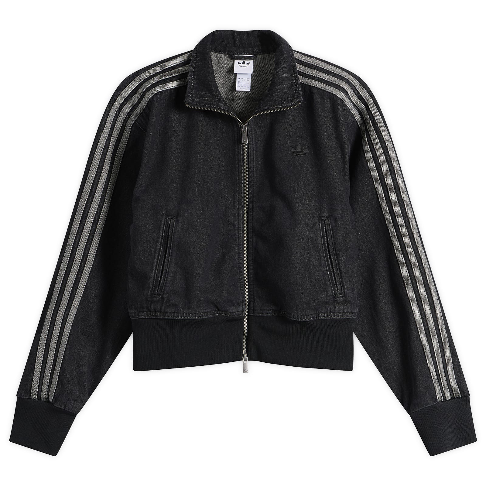 Women's Denim Firebird Track Top in True Black Denim