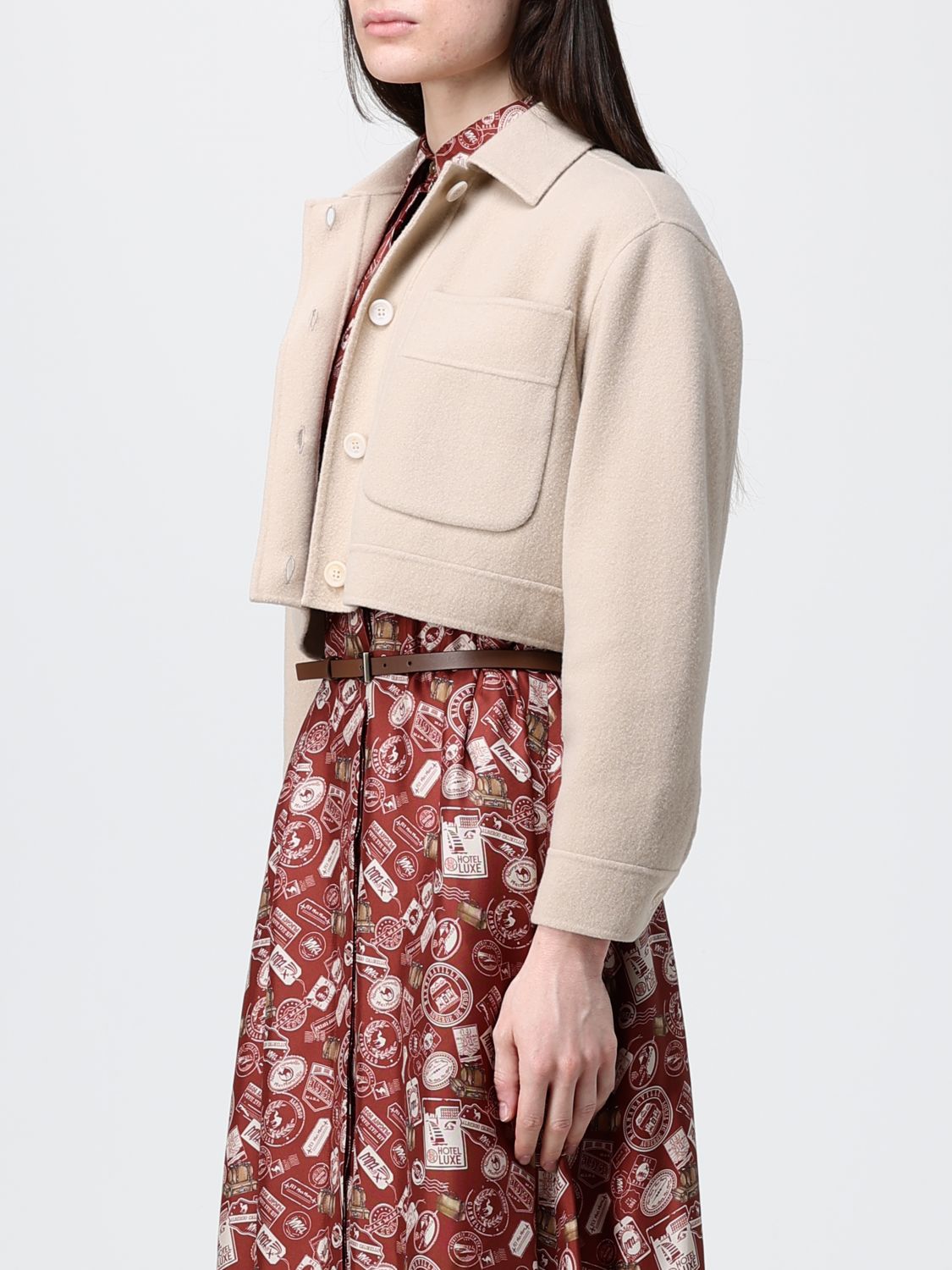 Jacket Woman color Nude