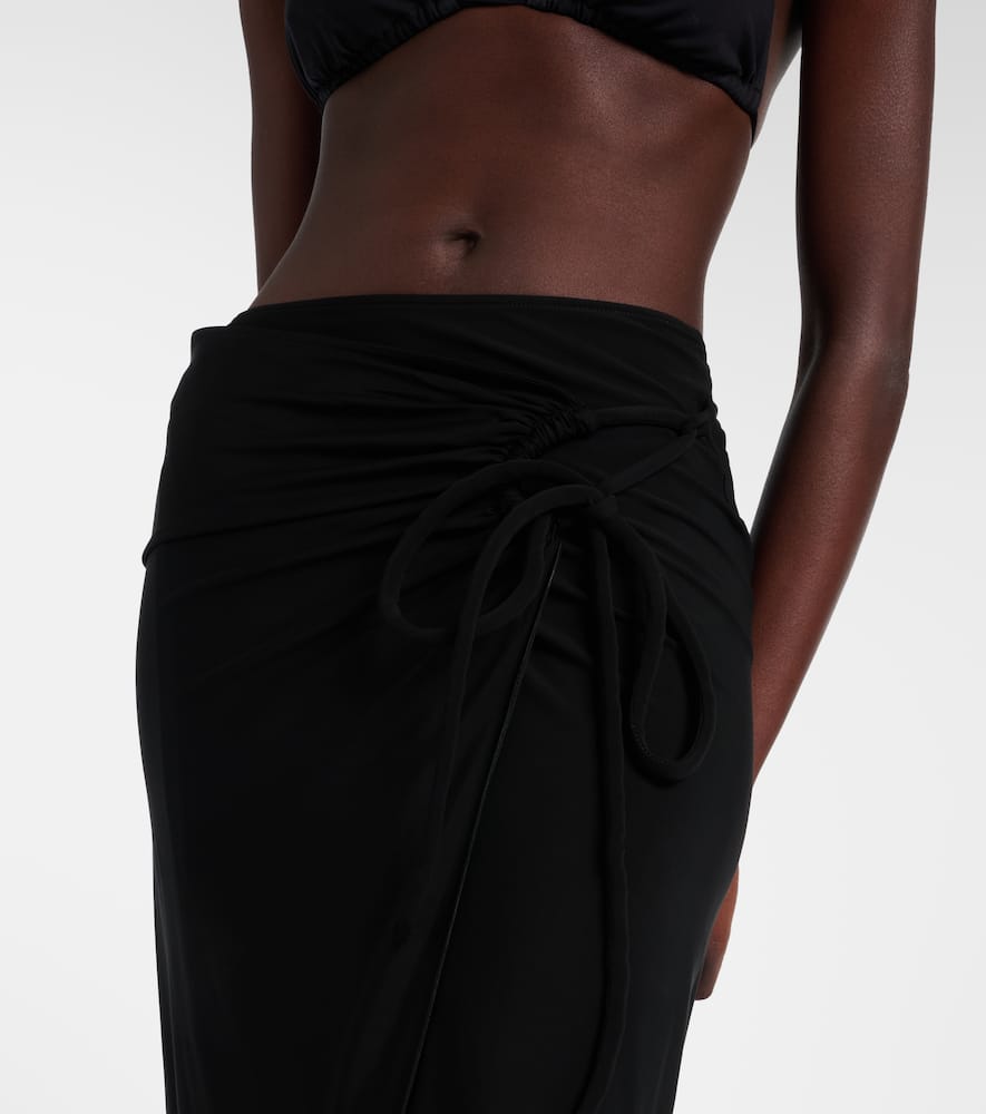 Jersey midi skirt