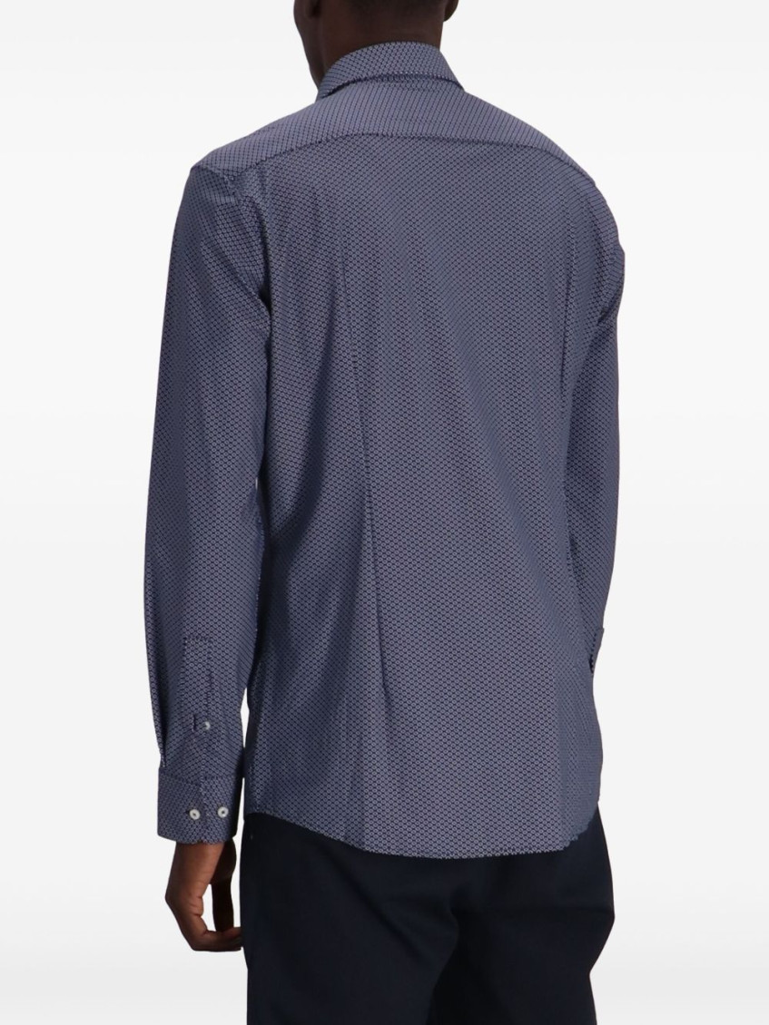 Blue Printed Shirt