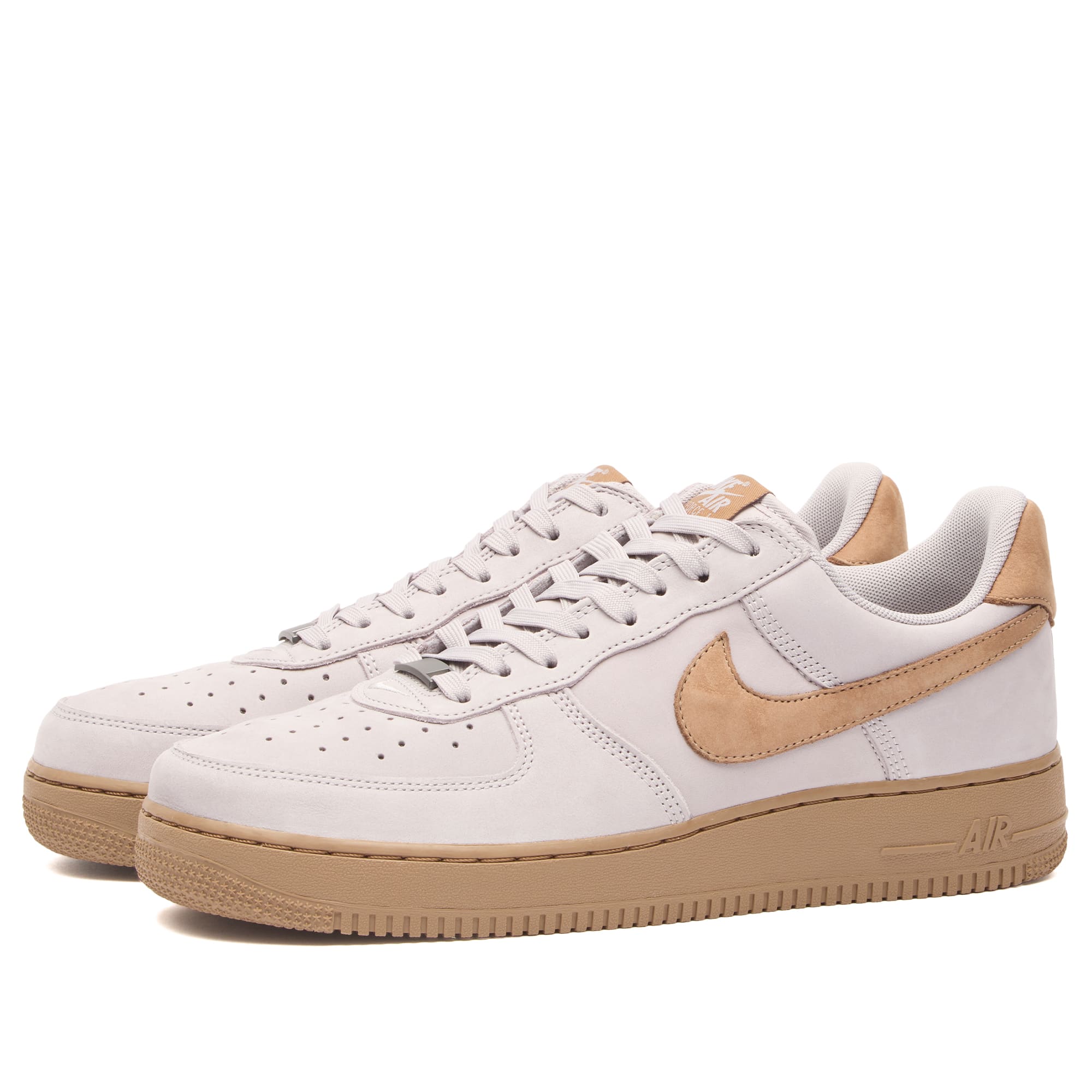Men's Air Force 1 Low Retro Prm Qs Sneaker Silver Lilac/Taupe