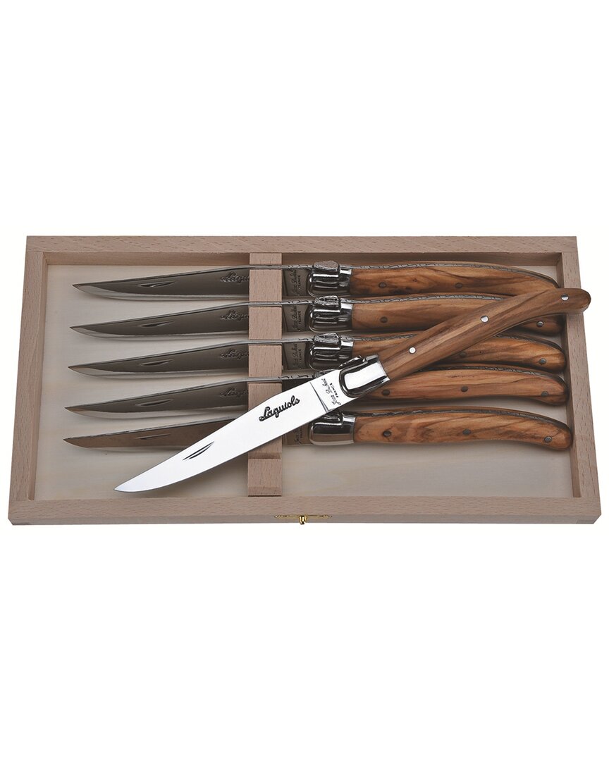 6pc Olive Wood Knife Set