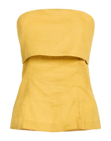 Woman Top Marigold Size 6 Linen
