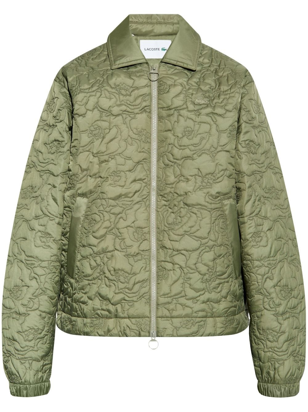 Floral-quilted jacket - Green