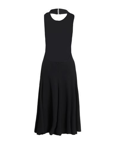 Woman Midi dress Black Size L Viscose, Polyamide, Elastane
