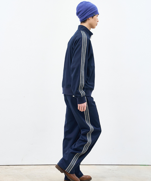 Jacquard Jersey Track Pants Navy