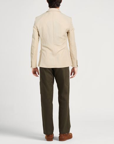 Man Blazer Beige Size 38 Linen, Viscose