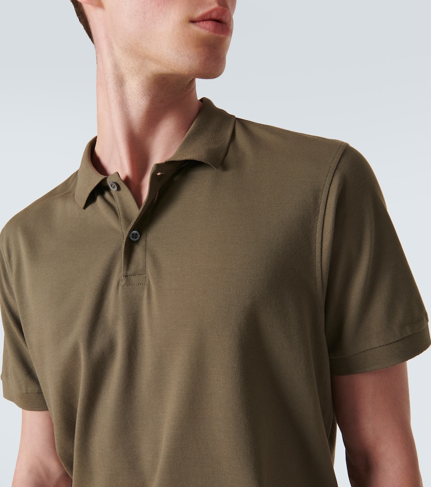 Cotton piqué polo shirt