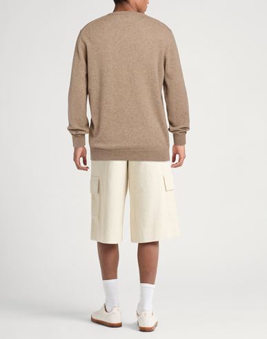 Man Sweater Khaki Size 46 Cashmere