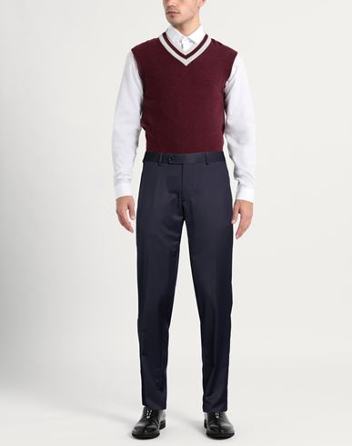 Scabal Man Pants Navy Size 34 Virgin Wool