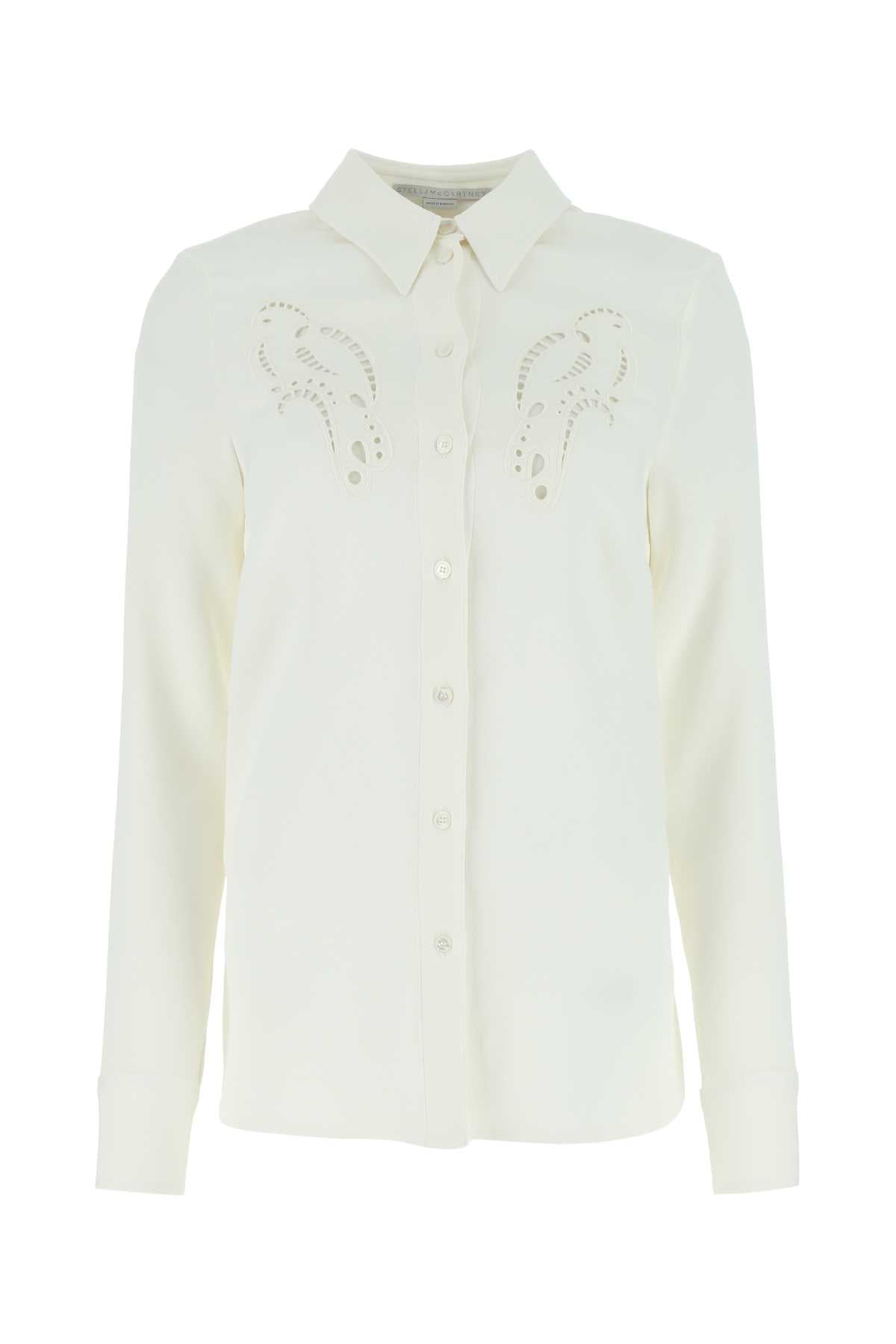 Stretch Viscose Shirt — White