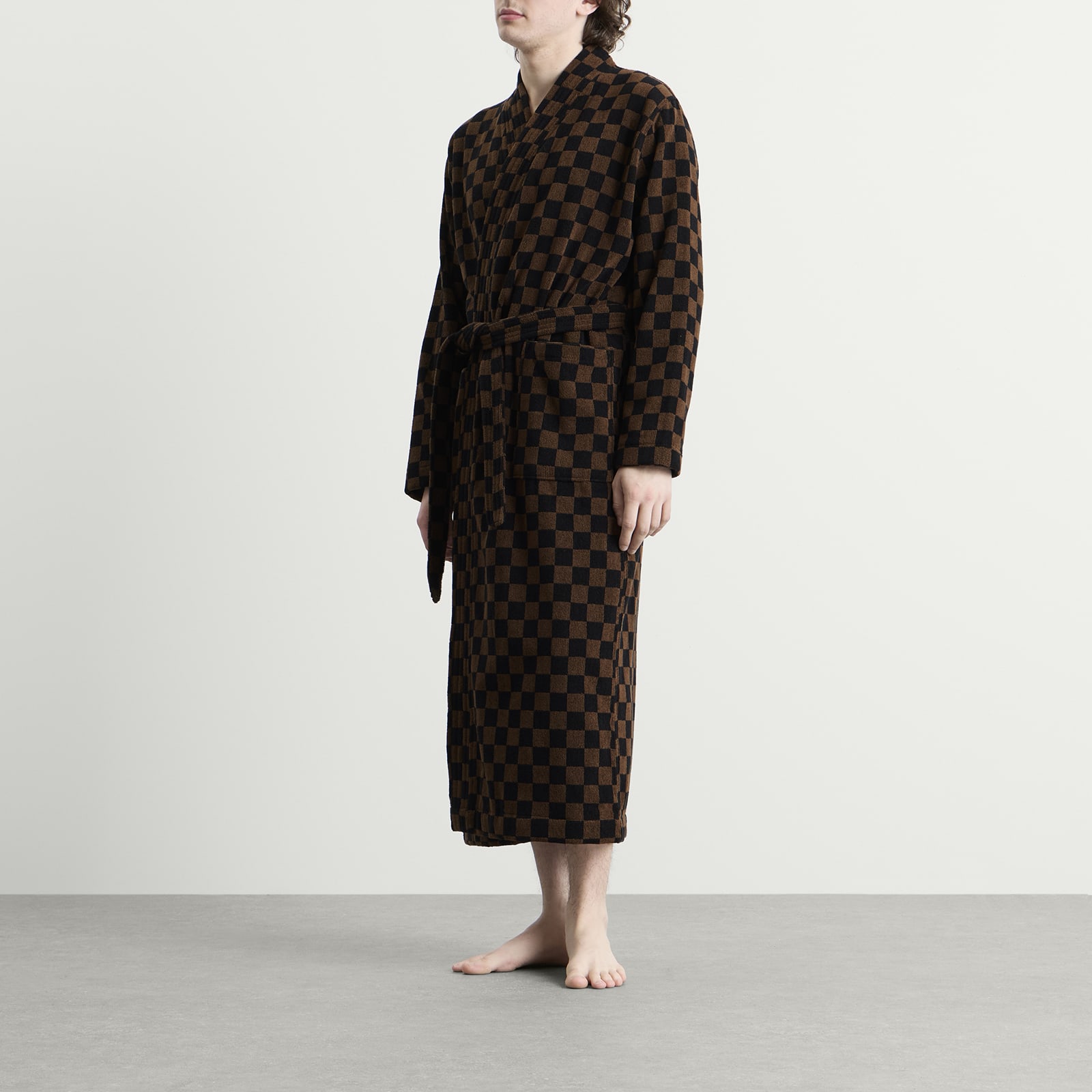 Sulis Bath Robe in Tabac/Noir
