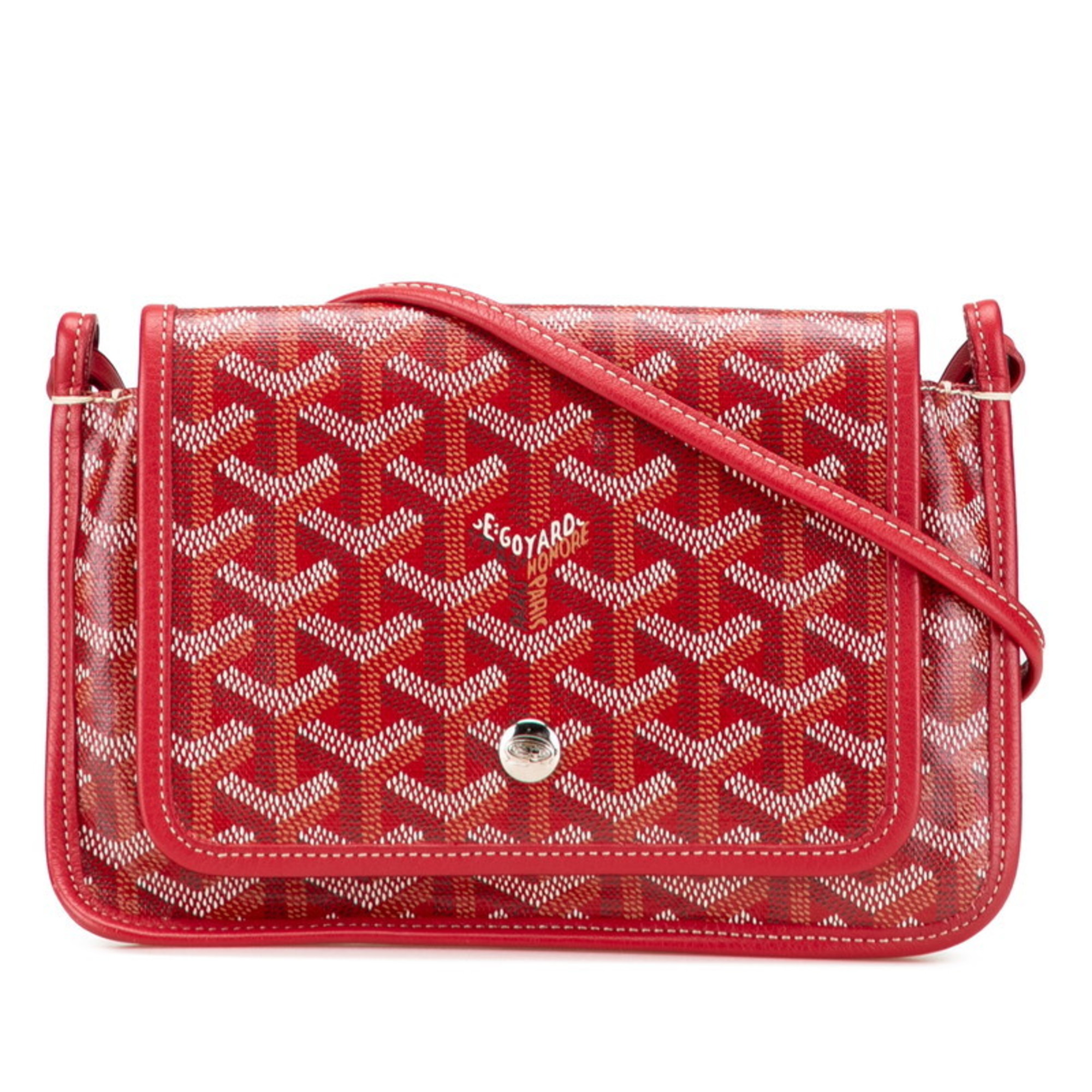 Goyard Red Color Pvc Leather Shoulder Bag Pre-Owned