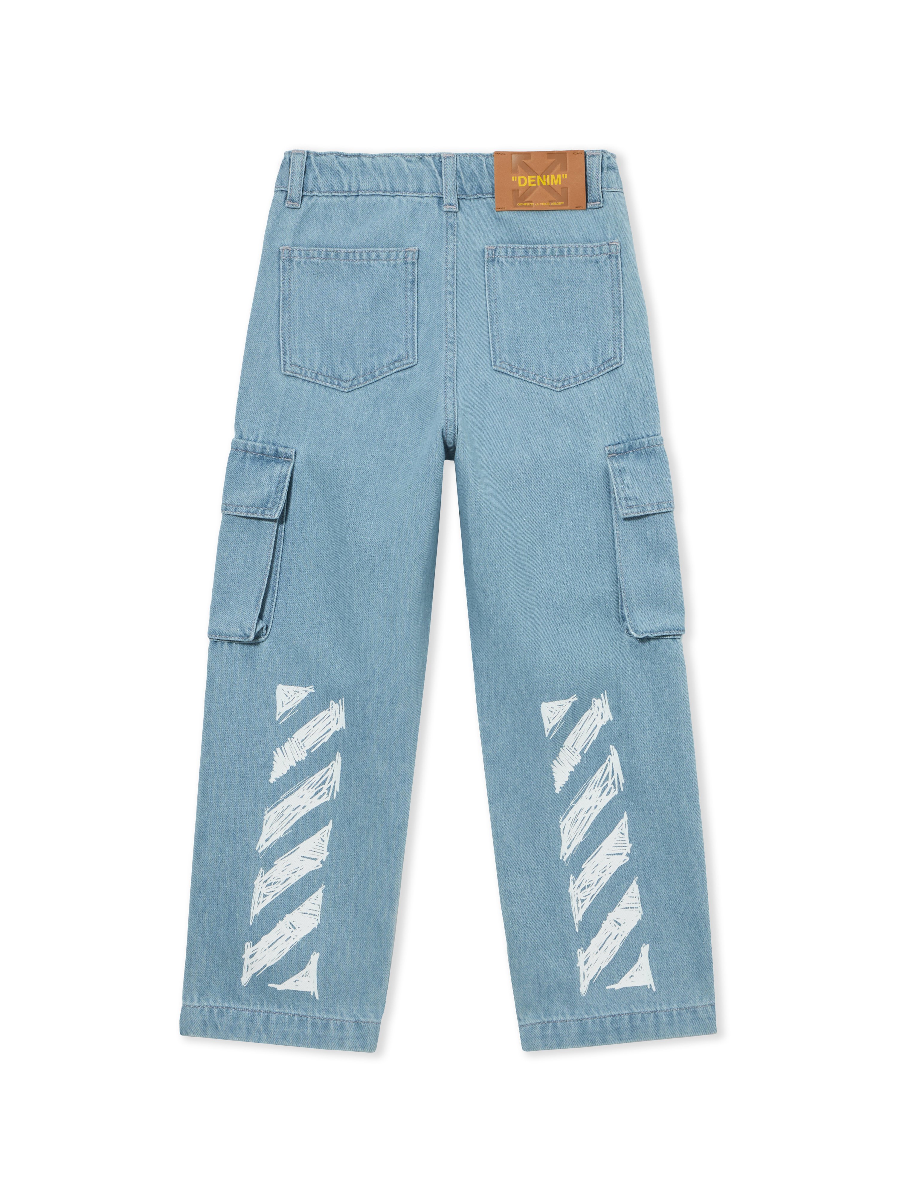 Diag Sketch Denim Cargo Pant