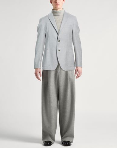 Man Blazer Light grey Size 40 Virgin Wool, Elastane