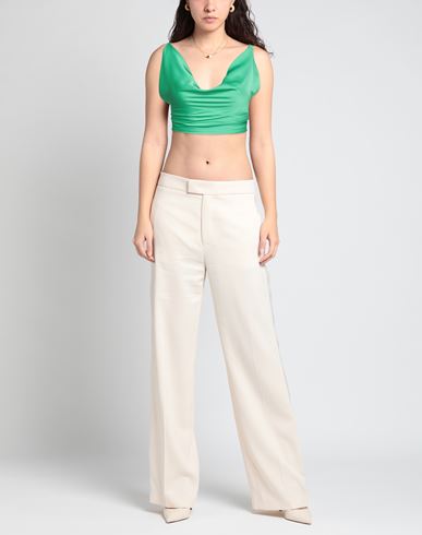 Woman Top Green Size 6 Polyester