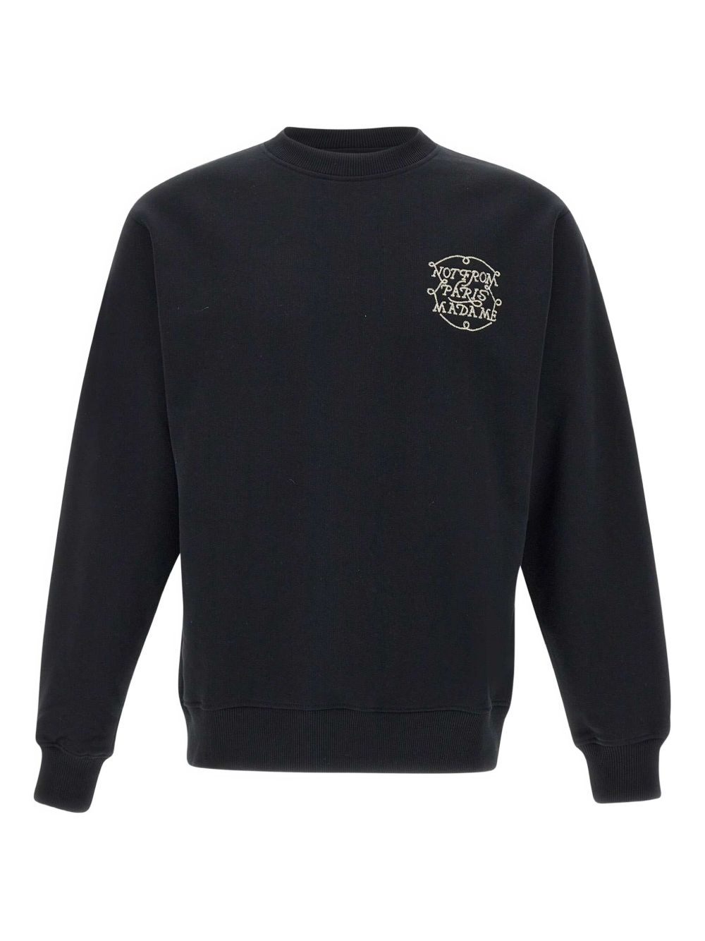 Embroidered-motif sweatshirt - Black