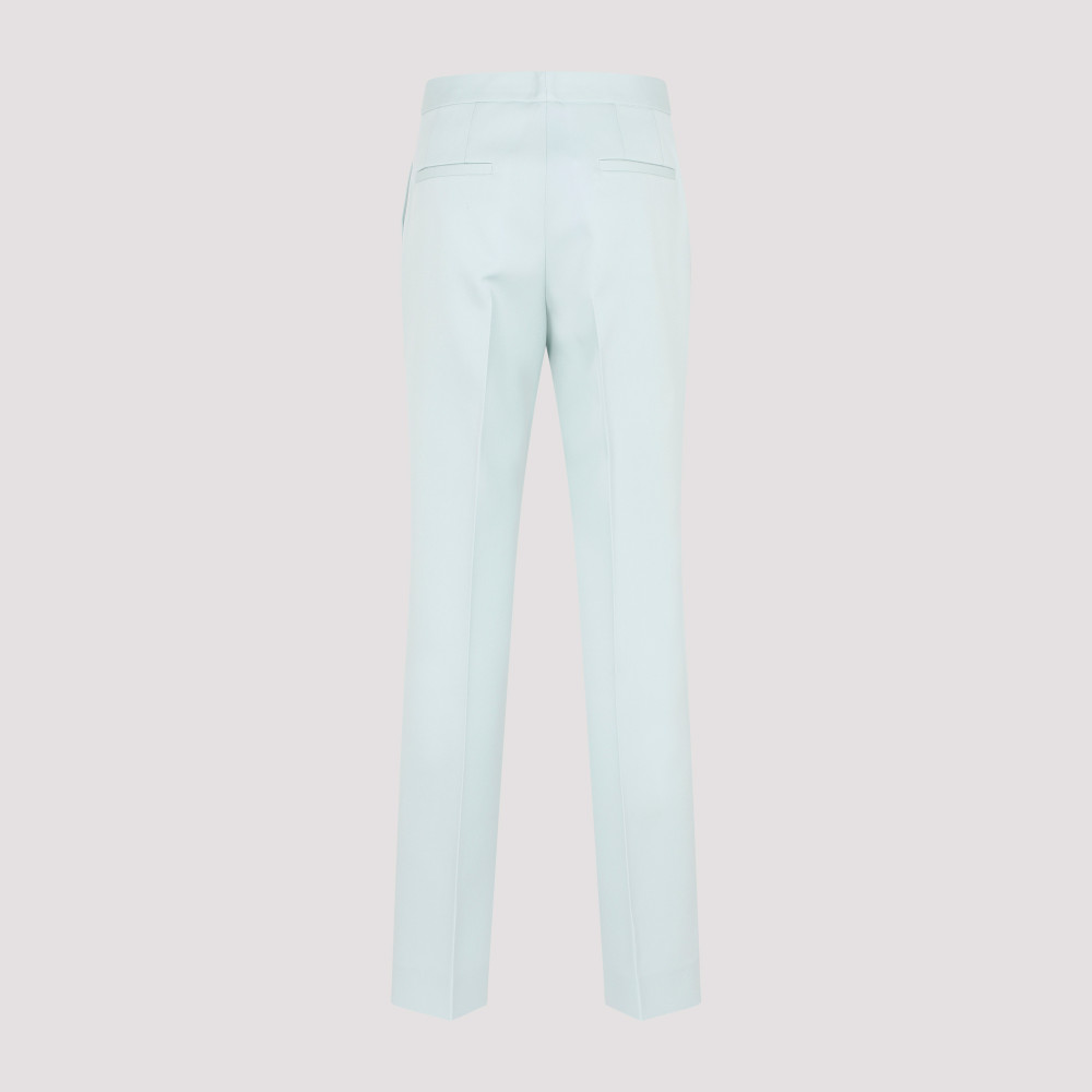 Light Blue Blue Wool Trousers