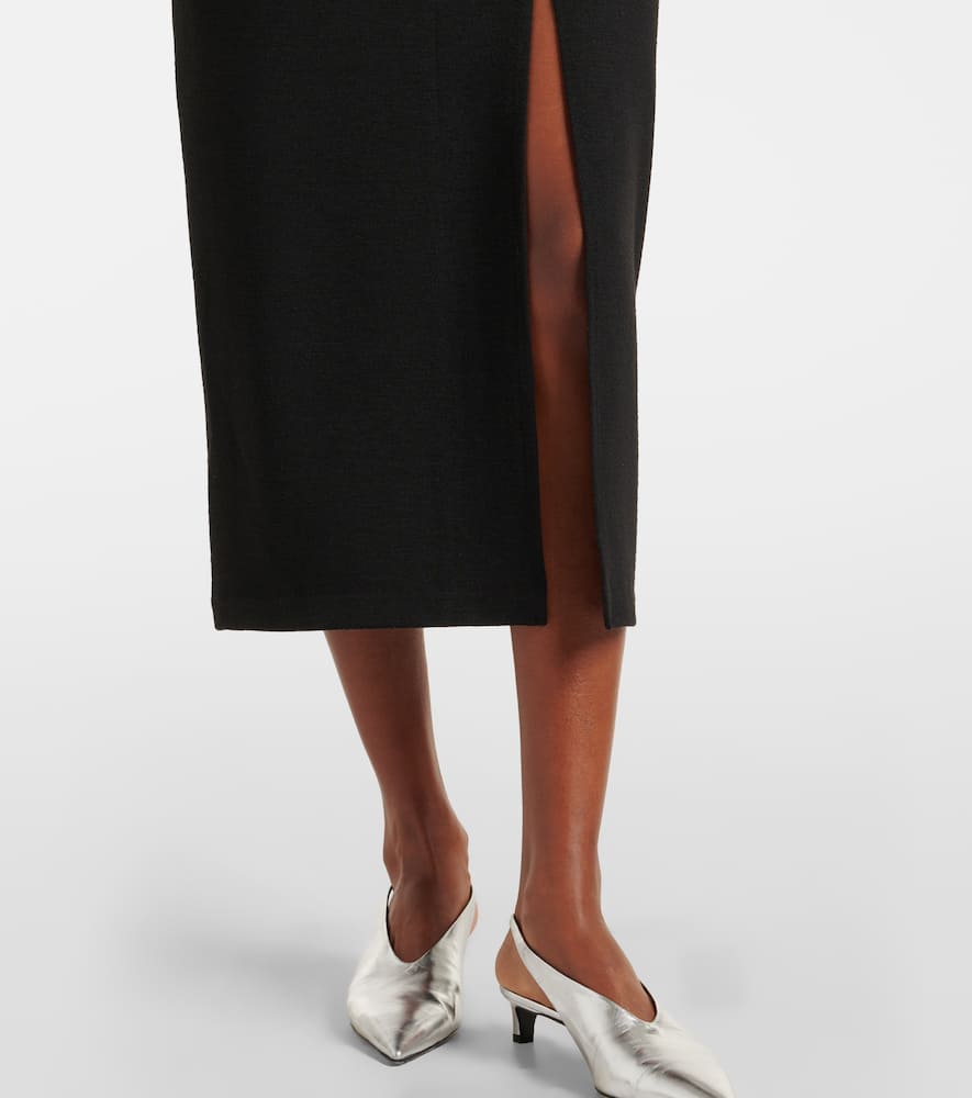 Turtleneck midi dress