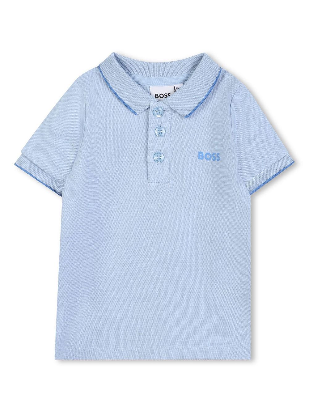 Logo-print polo shirt - Blue